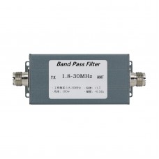 1.8-30MHz Band Pass Filter BPF Bandpass Filter Anti-interference Improve Selectivity Suppress Clutter