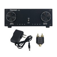 Heareal-Z2 Lossless Audio Switcher 4 Inputs 4 Outputs Audio Selector Switch Hifi Audio Signal Adapter