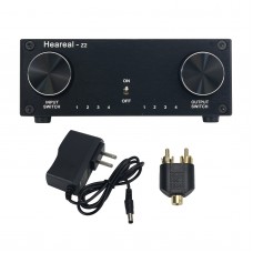 Heareal-Z2 Lossless Audio Switcher 4 Inputs 4 Outputs Audio Selector Switch Hifi Audio Signal Adapter