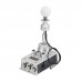 SH-V5 7+R USB Gear Shifter SIM Racing Shifter Manual Shifter & Racing Reverse Gear Kit for SIMVERTEX (Silver)