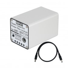 12V 5F Super Capacitor Power Filter Module for Hifi Line Filter EMI Filter DC2.1 Input Output Ports
