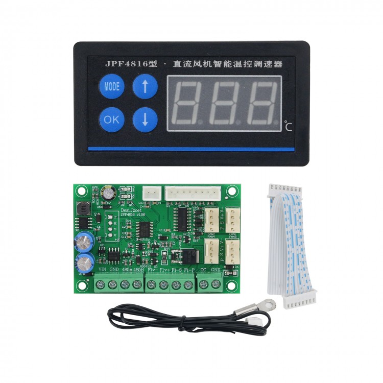 JPF4816 Chassis Fan Speed Controller Basic Version DC 12V 24V 48V PWM