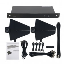 UA844 Antenna Signal Amplifier UHF Antenna Distribution System Super Wideband for Wireless Microphone Signal Amplifier