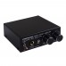 B022 Stereo Preamplifier Preamp Active Speaker Headphone Preamp with 6.35mm and 3.5mm Interfaces