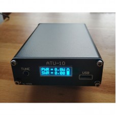 ATU-10 1W-15W QRP Antenna Tuner Version 1.5 Automatic Antenna Tuner w/ 0.91" OLED Display Blue Font
