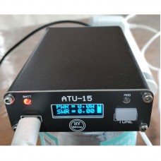 ATU-15 Shortwave Antenna Tuner Automatic HF Antenna Tuner Built-in Battery for Amateur Radio DIY