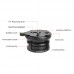 LB-68 Tripod Leveling Base Horizontal Adjustment Base for Panoramic Head and Heavy Equipment