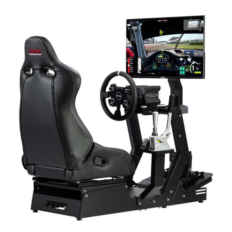PNS GTM Racing Simulator Cockpit Game SIM Racing Seat (Black) for MOZA