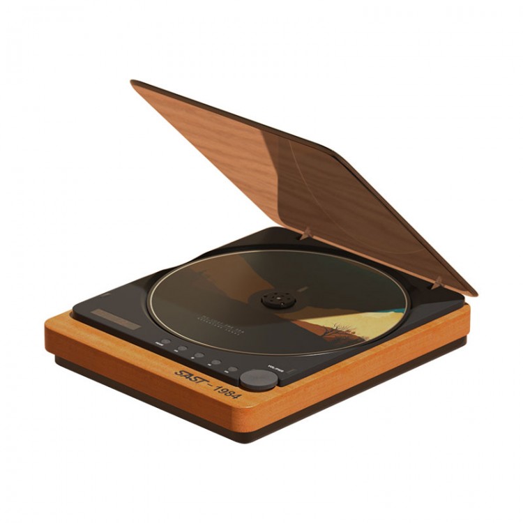 SAST1984 SA058 Portable CD Player Retro BT4.2 Bluetooth CD Player