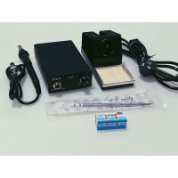 T12-A 72W Soldering Station Soldering Iron Station Aluminum Alloy Shell with Soldering Iron Holder