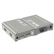 HDMI KVM Optical Transceiver HDMI Extender Support Audio Separation 20KM HDMI/KVM Fiber Extender Over TCP/IP with SC Port