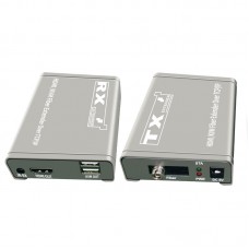 HDMI KVM Optical Transceiver HDMI Extender Support Infrared Extending 20KM HDMI/KVM Fiber Extender Over TCP/IP with FC Port
