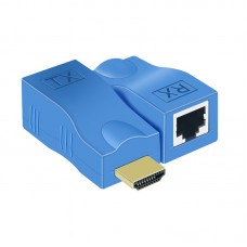 Blue HDMI Extender 30M 1080P HD No Delay Signal Amplifier Support Synchronous Transmission of Audio and Video