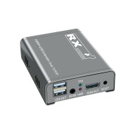 HDMI+USB Extender 200M RX Receiver Extender 1080P HD Support IR Extending and Remote KVM Control