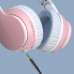 OCYCLE B6 Pink Active Noise Cancellation Wireless Bluetooth Headphone for Online Courses and Sound Insulation