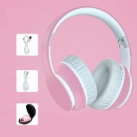 OCYCLE B6 Pink Active Noise Cancellation Sound Insulation Wireless Bluetooth Headphone with a Storage Bag