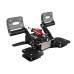 Simplayer Raptor Damper Flight Rudder Pedals Flight Simulator Rudder Pedals with 3-Axis Hall Sensor