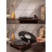 Vinyl Recorder Lossless Music 2.0 Stereo Output Power Wood Retro Ornament without Built-in Speaker