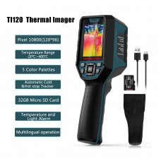 HANMATEK TI120 Thermal Imager with 5 Colors Scale Palettes for Temperature Tracking Thermal Imager Camera