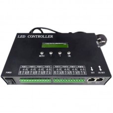 H807SA SD Card Programmable LED Controller 8 Output Pixel Controller Full Color Support DMX512