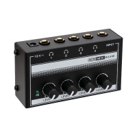 HA400A Headphone Amplifier Ultra-compact 4-Channel Independent Control Stereo Headphone Amplifier