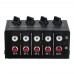 CX400A Stereo Mini Audio Mixer High Performance 4-Channel Passive Dual Mode Mixer with Zero Background Noise