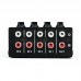 CX400 Stereo Mini Audio Mixer 4-Channel RCA Input and 1-Channel Output with Passive Circuit Design