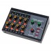 MIX428+ 8-Channel Audio Mixer Upgrade Version High Performance Reverb Effects Audio Mixer with Reverberation 6.35mm Interface