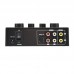 N2 Black Audio Mixer High Performance Mini Karaoke Sound Mixer with RCA and 6.35mm Interface