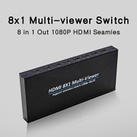 NK-818 HDMI Multi-viewer 8 In 1 Out 4K 8 x 1 Multi-viewer Switch 1080P HDMI Switch Seamles with 6 Video Combination Modes
