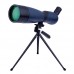 BOSSDUN 25-75x70 Zoom Monocular Telescope (Blue) with Tripod Stand for Bird Watching Hiking Travel