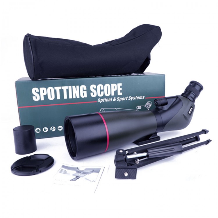 BOSSDUN 2575X 80MM HD Spotting Scope Zoom Monocular Telescope for