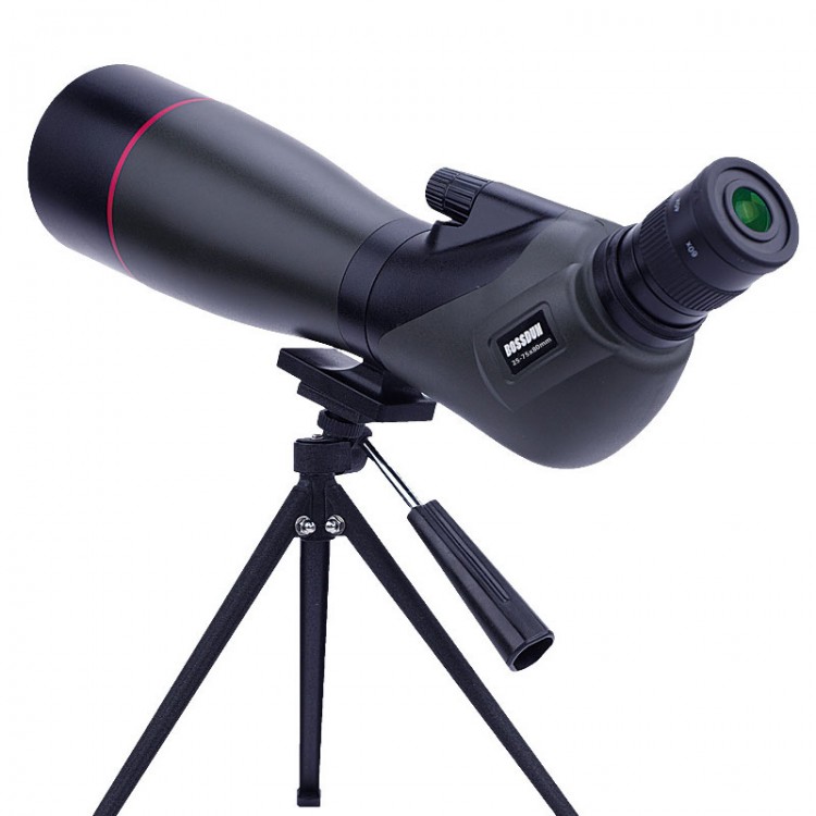 BOSSDUN 2575X 80MM HD Spotting Scope Zoom Monocular Telescope for