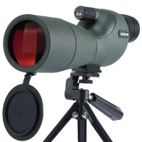 BOSSDUN 25-75x60 ED Telescope Spotting Scope Low-Light Night Vision (Army Green) for Watching Birds