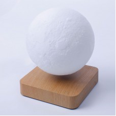 14CM/5.5" Floating Moon Lamp Levitating Light Night Lamp Gift Base Printed with Light Wood Grain