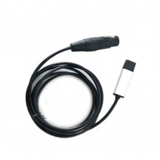 USB to DMX USB DMX Cable DMX512 Console Adapter Cable with Alloy Shell to Control Stage Lights