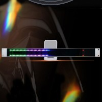 19" 1U USB Sound Control LED Music Spectrum Display Rhythm Light (Type 1) Suitable for Audio Cabinet
