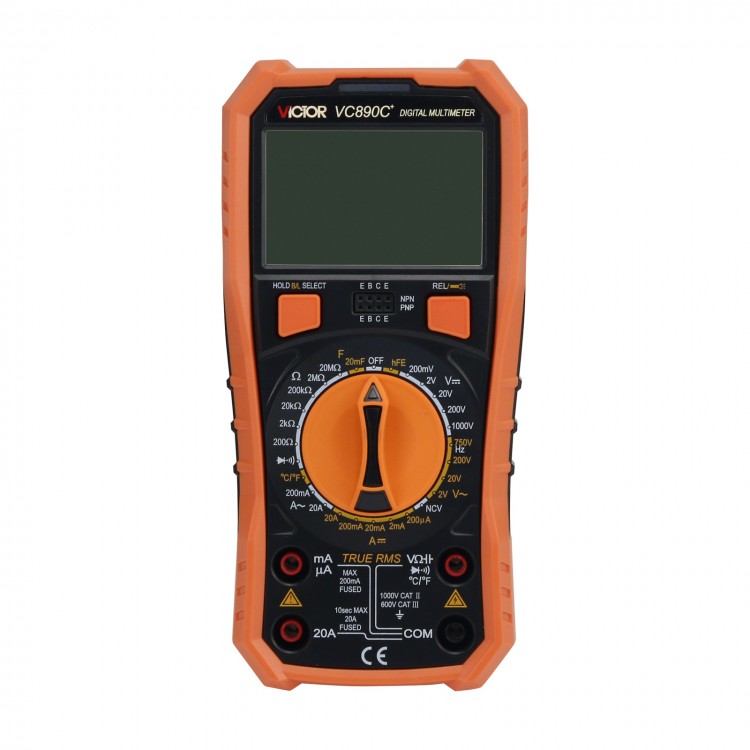 VICTOR VC890C+ Display Multi Tester Digital Multimeter AC DC Volt Ohm ...