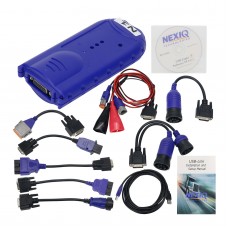 For NEXIQ USB Link 1 w/ Carton Box Software Diesel Truck Interface Heavy Duty Truck Scanner OBD         