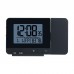 FanJu FJ3531 Projection Clock Alarm Clock Time Temperature Projection LED Screen USB Charging Black