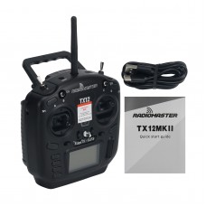 Radiomaster TX12 MARK II Right-Handed Throttle RC Controller RC Plane Transmitter (ELRS + RX24T Receiver)