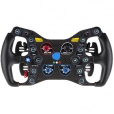 Formula Pro Wired Force Feedback Steering Wheel Racing Wheel (Black) Dual Clutches for Cube Controls