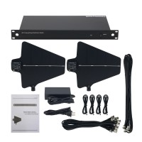 SHURE UA844 UHF Antenna Distribution System + UA874 Antenna Supporting Four Wireless Microphones