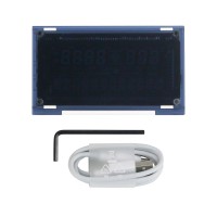 VFD Screen VFD Clock Support Automatic or Manual Brightness Adjustment with Black Panel 5V Power Supply