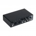 TZT MD22 USB Audio Interface External Sound Card for Studio Singing Livestreaming Karaoke Recording