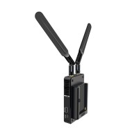 One RX 200M PRO Upgrade Version Dual Antenna 5.8G Wireless Transmission HDMI Extender with Battery Back Buckle