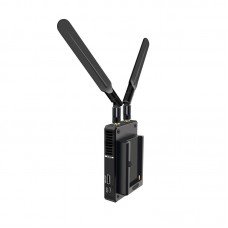 One RX 200M PRO Upgrade Version Dual Antenna 5.8G Wireless Transmission HDMI Extender with Battery Back Buckle