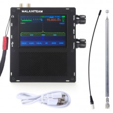 DSP2 2.20C DSP Radio 10KHz-380MHz & 403.3MHz-2GHz SDR Receiver w/ 3.5" Touch LCD for Malahiteam