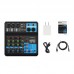 F-5A 5-Channel Audio Mixer Bluetooth Mixing Console Sound Card for PC Phone Livestreaming Recording