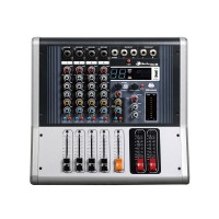4 Channel PRO Mixer with Effects Power Mixer Bluetooth Audio Mixer for Stage Performance Conference